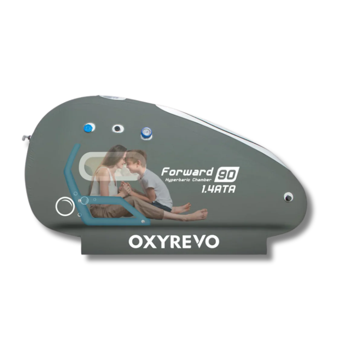 OXYREVO Portable Sitting Hyperbaric Chamber Forward 90